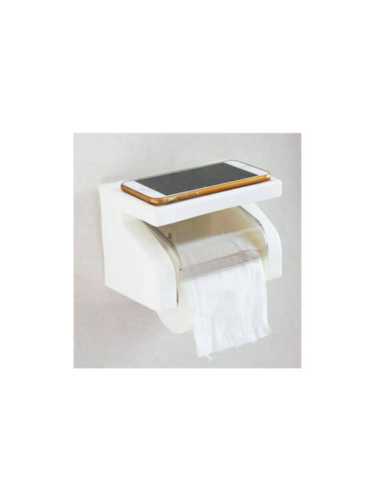 308 Plastic Paper Holder Wall Mounted White