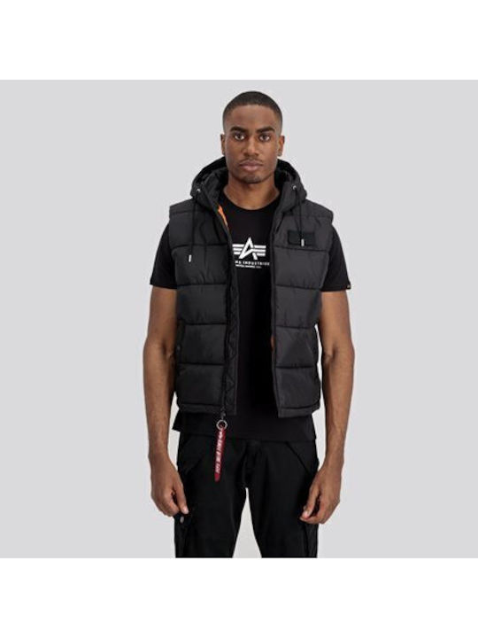 Sleeveless Jacket Puffer Black
