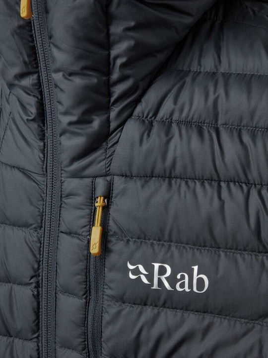 Rab Microlight Alpine Herren Winter Jacke Puffer Schwarz