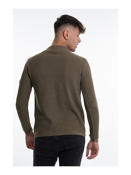 Bellissimo Herren Langarm-Pullover Khaki