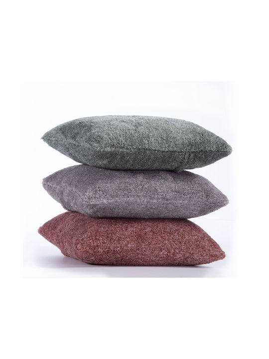 Nef-Nef Homeware Μαξιλάρι Καναπέ Cationing από Γούνα Paprica 45x45εκ.