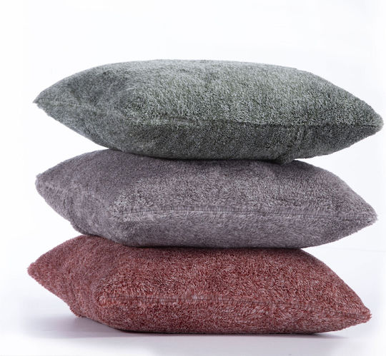 Nef-Nef Homeware Sofa Cushion Furry from Paprika Burgundy 45x45cm