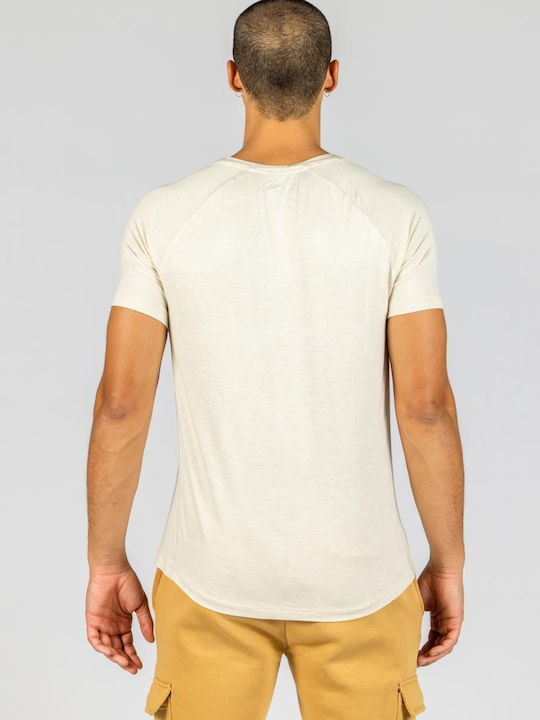 GSA Herren Sport T-Shirt Kurzarm Beige