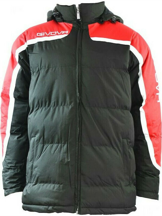 Antartide Winter Jacket Puffer Black / Red