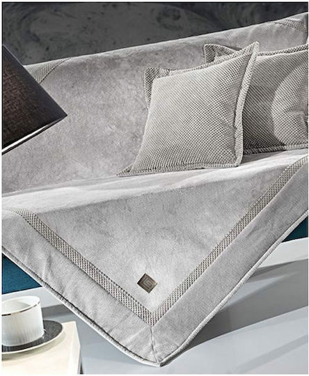 Guy Laroche Rubicon Sofa Throw 2 Seater 170x250cm Elephant