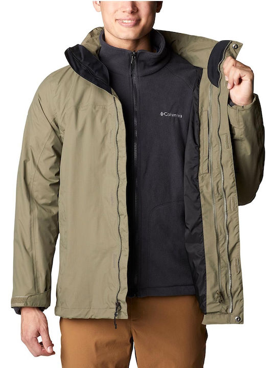 Mission Air Interchange Winter Jacke Wasserdicht und Winddicht Khaki