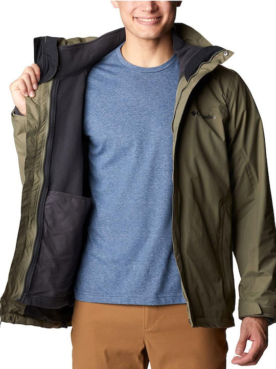 Mission Air Interchange Winter Jacke Wasserdicht und Winddicht Khaki