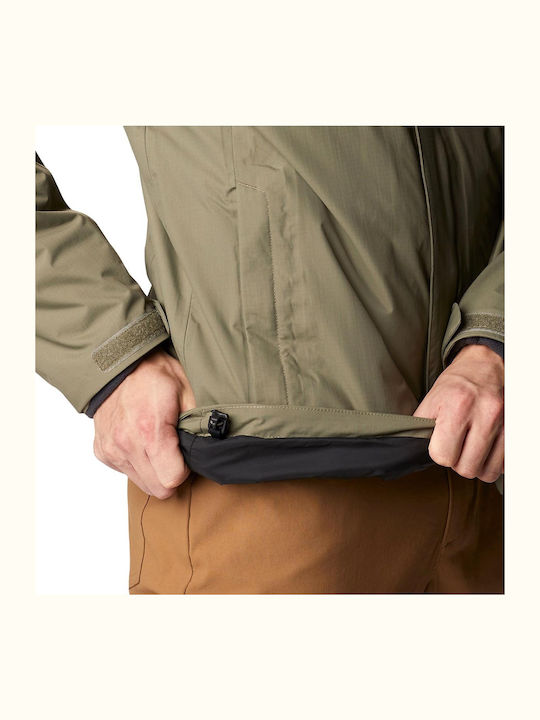 Mission Air Interchange Winter Jacke Wasserdicht und Winddicht Khaki