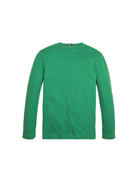 Tommy Hilfiger Παιδική Χειμερινή Μπλούζα Μακρυμάνικη Πράσινη