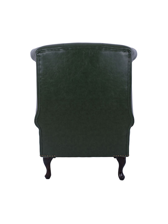 Polina Bergère from Leatherette Cypress Green 83x79x104cm