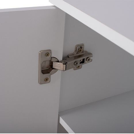 Holz Schuhschrank Emerie mit 3 Regalen White L60xW40xH80cm