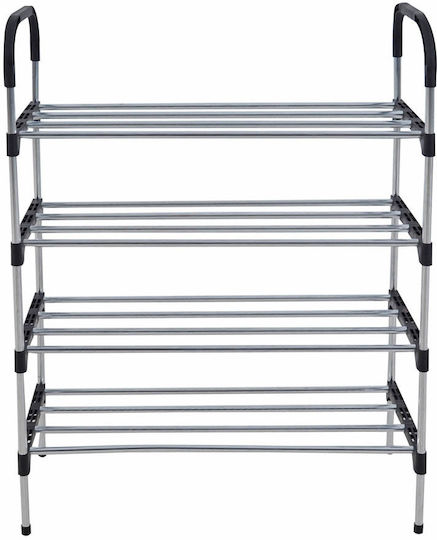 Μεταλλική με 4 Ράφια Μαύρη 57x26x83cm 817184 Μεταλλική με 4 Ράφια Μαύρη 57x26x83cm 817184