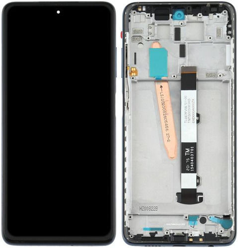 Xiaomi Screen with Touch Mechanism and Frame for Poco X3 GT (Black)