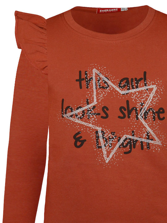 Energiers Children's Blouse Long Sleeve Orange