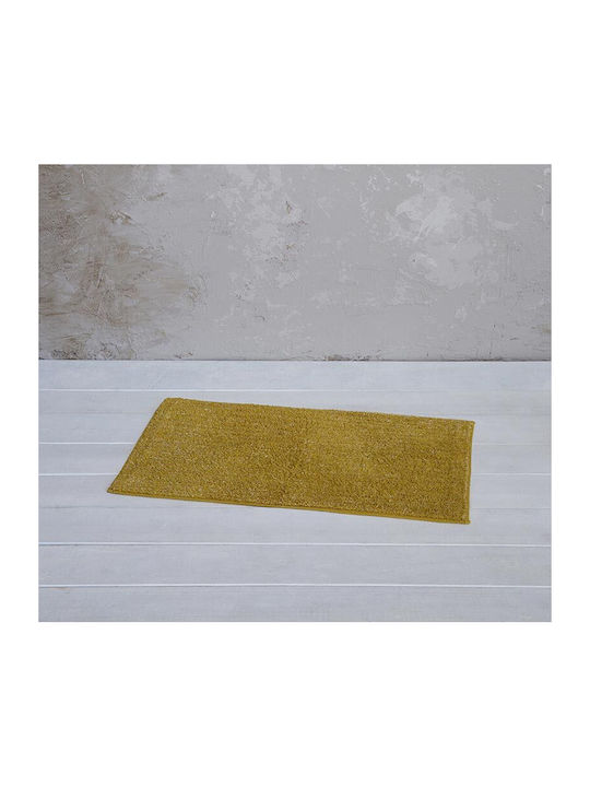 Nima Badematte Synthetisch,Polyester/Cotton/Leather Rechteckig Homey 31322 Gold 70x110cm