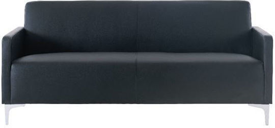Style Двуместен Диван Изкуствена кожа Черен 112x71x72см.