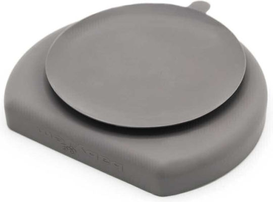 Baby Jem Kinderteller aus Silikon Gray