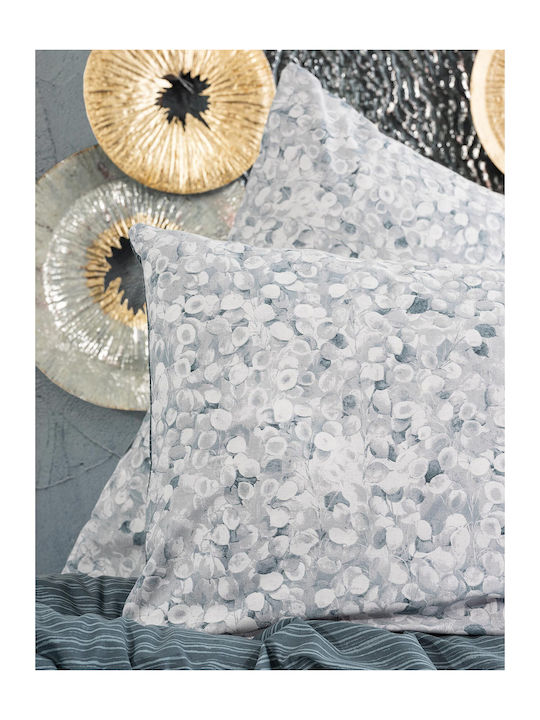 Madi Gusty Σετ Κουβερλί Υπέρδιπλο Βαμβακερό Grey 220x240cm 3τμχ