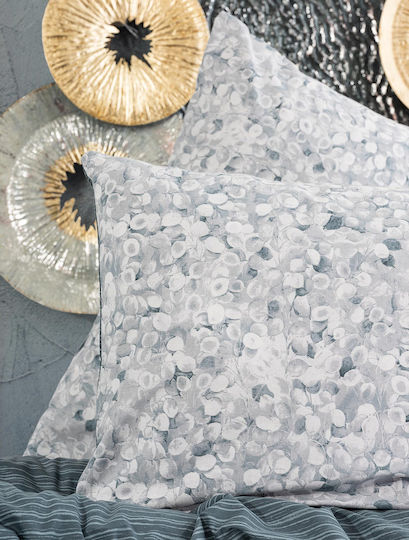 Madi Gusty Σετ Κουβερλί Υπέρδιπλο Βαμβακερό Grey 220x240cm 3τμχ