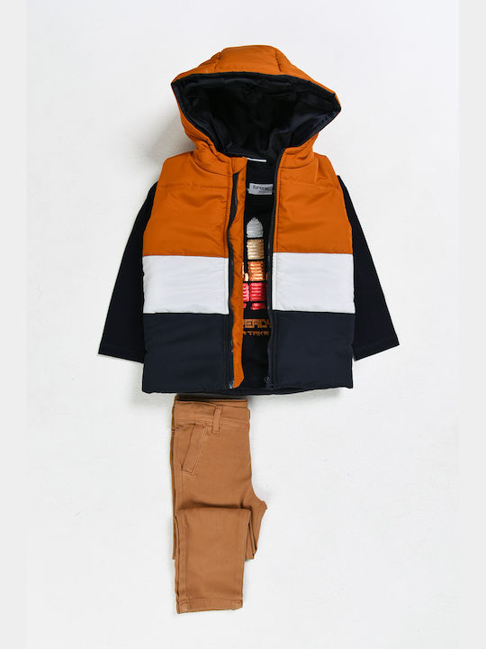 Trax Kinder Set mit Hose & Jacke Winter 3Stück Marineblau