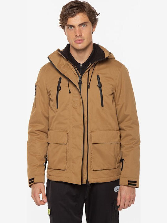 D3 Ultimate Microfibre Χειμωνιάτικο Μπουφάν Αντιανεμικό Dark Beige