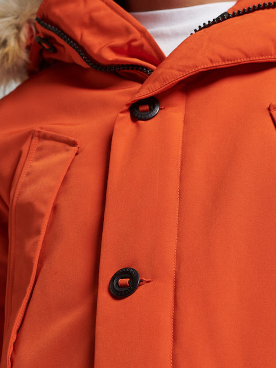 D1 Vintage Everest Winter Jacket Parka Orange