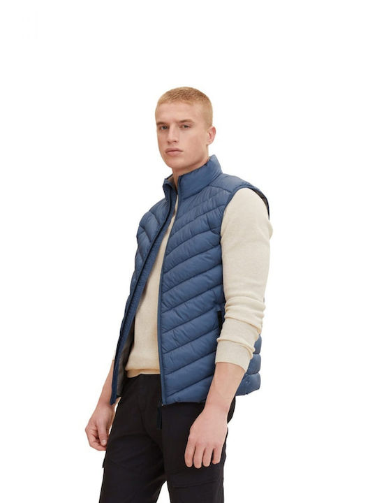 Tom Tailor Men's Sleeveless Puffer Jacket Blue