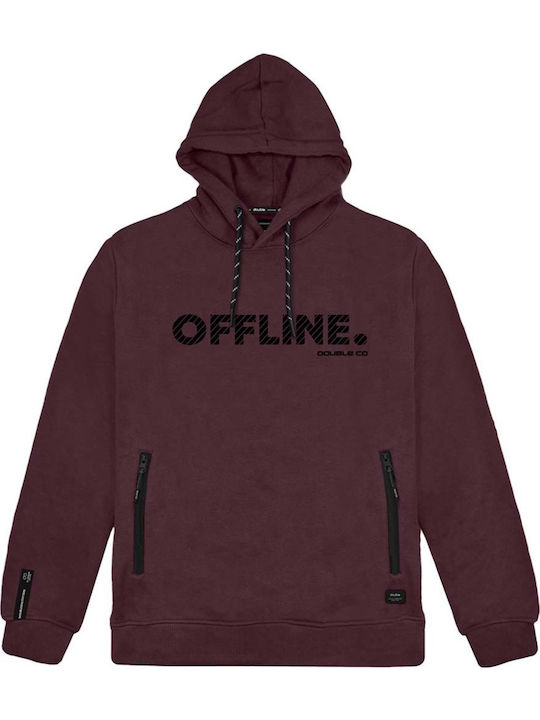 Sweatshirts Für Herren Mit Burgundischer Kapuze