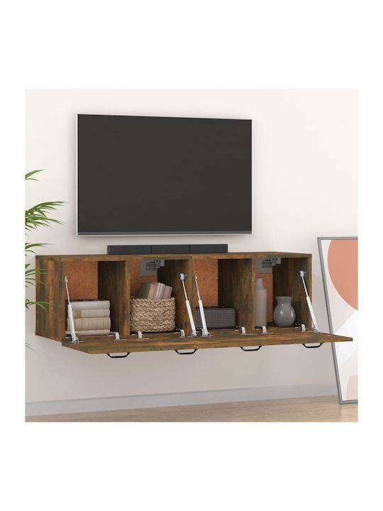 TV Stand Wooden Smoky Oak L160xW35xH36.5cm