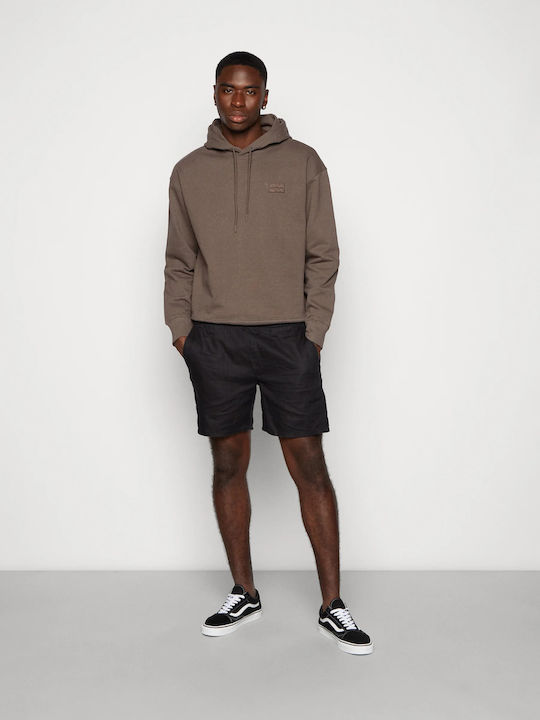 Calvin Klein Men's Sweatshirt with Hood Brown