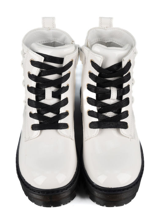 Elinor Kids Boots with Zipper White