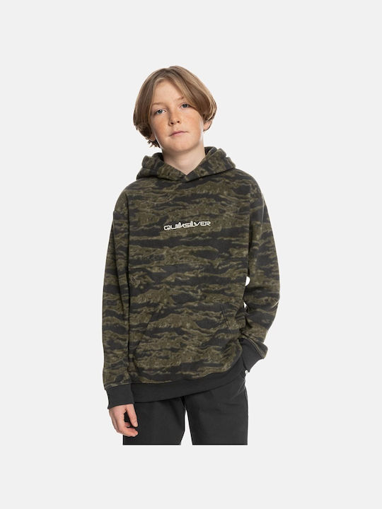 Quiksilver Fleece - Polar Hanorac pentru copii cu glugă și buzunare Multicolor