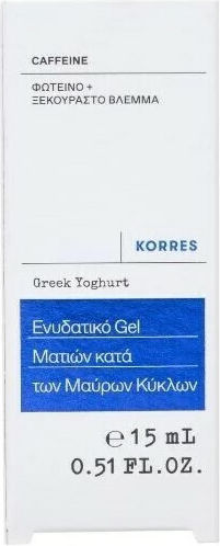 Korres Greek Yoghurt Wide Awake Гел за Очи за Хидратация Тъмни Кръгове и Торбички 15ml