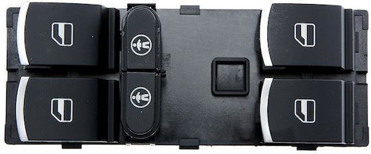 NTY Car Window Switch for Seat Alhambra Volkswagen Sharan / Touareg / Touran 2010+ 10pin Black