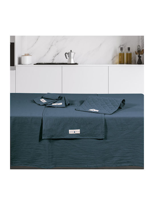 Greenwich Polo Club Τραπεζομάντηλο Βαμβακερό 2643 Μπλε 140x240εκ.