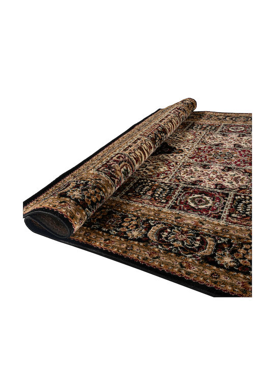 Polcarpet 12223 Bedroom Rugs Set Focus Black 3pcs