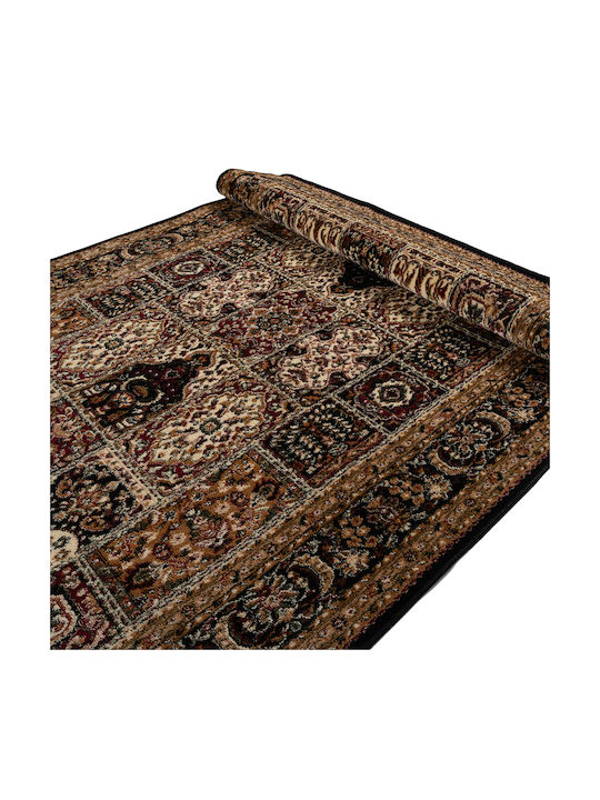 Polcarpet 12223 Bedroom Rugs Set Focus Black 3pcs