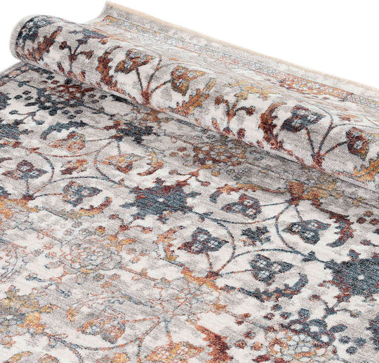 Polcarpet 5088 Modern Bedroom Rugs Set Mystic Kilvana Silver / Rose 3pcs