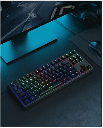 Aukey KMG14 Gaming Mechanical Keyboard Tenkeyless with Custom Blue switches and RGB lighting (English US)