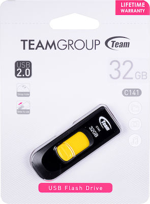 TeamGroup C141 32GB USB 2.0 Stick Galben