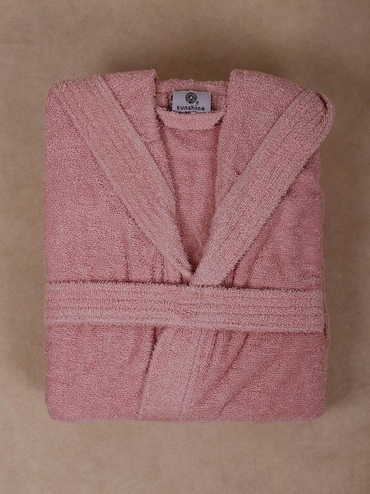 Sunshine Mini Women's Hooded Bathrobe Powder