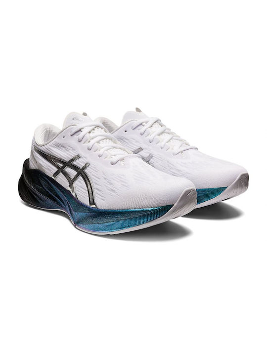 ASICS Novablast 3 Ανδρικά Αθλητικά Παπούτσια Running White / Pure Silver