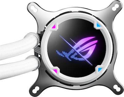 Asus ROG STRIX LC II 240 ARGB Wasserkühlung für Prozessor Doppelter Ventilator 120mm für Sockel AM4/1700/1200/115x Weiß