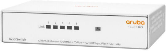 Aruba Instant On 1430 5G Unmanaged L2 Switch με 5 Θύρες Gigabit (1Gbps) Ethernet