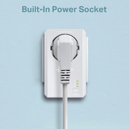 TP-LINK TL-WPA4226KIT v1 Powerline Double Wi‑Fi 4 with Passthrough Socket and 2 Ethernet Ports
