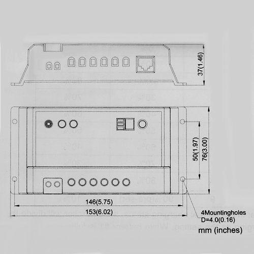 Epsolar Ρυθμιστής Φόρτισης PWM 24V 20A