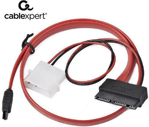 Cablexpert 4-Pin Molex - Kabel 0.35m Rot (CC-SATA-C2)