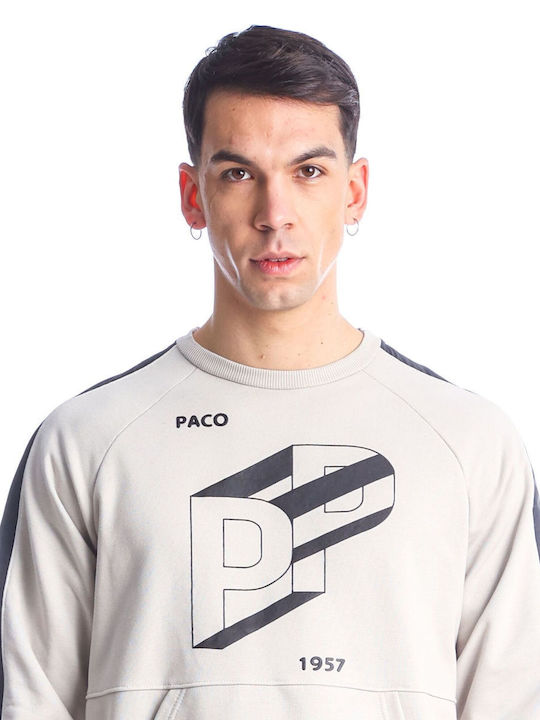 Paco & Co Men's Sweatshirt with Pockets Beige