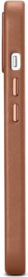 iCarer Genuine Leather Back Cover Δερμάτινο Καφέ (iPhone 14 Plus)