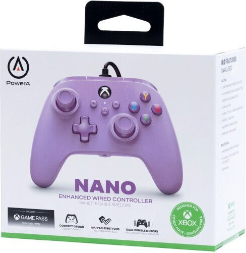 PowerA Nano Enhanced Verkabelt Gamepad für Xbox-Serie Lilac
